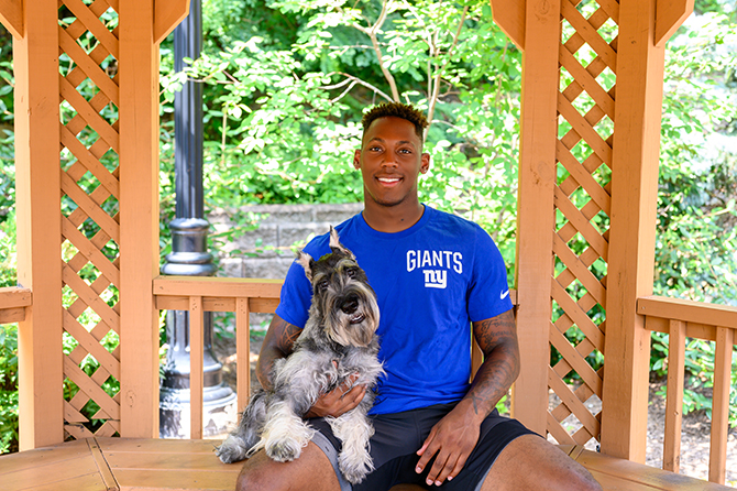 saquon barkley dog